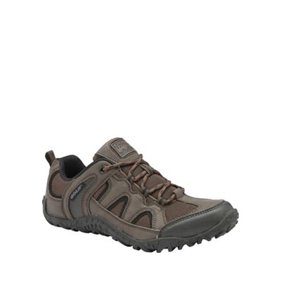 Brown/black 'Elias' mens trekking shoes